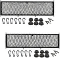 [2 PACK] JAVOedge Extra Large Cargo Net for Car, SUV, Truck, RV, Boat – Elastic Storage Mesh Organizer with Built‑In Hooks, 12 Screws & 12 Carabiners – Heavy‑Duty Trunk Cargo Net & Vehicle Storage Bag