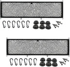 [2 PACK] JAVOedge Extra Large Cargo Net for Car, SUV, Truck, RV, Boat – Elastic Storage Mesh Organizer with Built‑In Hooks, 12 Screws & 12 Carabiners – Heavy‑Duty Trunk Cargo Net & Vehicle Storage Bag