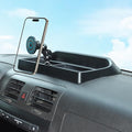 Aunginsy Center Console Dash Storage Tray with Magnetic Suction Phone Holder Compatible with Hummer H3 2005-2009, Dashboard Multi-Functional Mobile Phone Mount Storage Box Organizer Tray Accessories