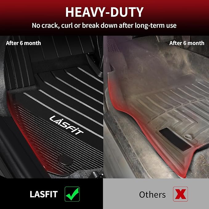 LASFIT Floor Mats Fit for BMW X2 2018-2023/ BMW X1 2016-2022 M35i, sDrive28i, xDrive28i, Custom Fit TPE All Weather Waterproof Floor Liners Front & Rear Rows Car Liners, Black