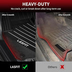 LASFIT Floor Mats Fit for BMW X2 2018-2023/ BMW X1 2016-2022 M35i, sDrive28i, xDrive28i, Custom Fit TPE All Weather Waterproof Floor Liners Front & Rear Rows Car Liners, Black