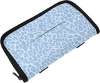 Car Tissue Holder Car Visor Organizer Tissue Box Holder for Car Sun Visor Organizer with Car Vehicle Accessories Essentials Interior for Women Men Sky Blue Leopard Print