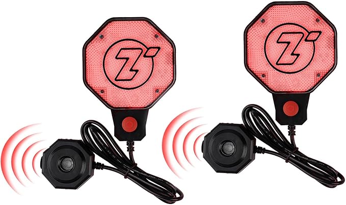 ZONETECH Garage Parking Sensor Ultrasonic Car Parking Stopper for Garage with Red/Yellow/Green LED Indicators –Adjustable Sto