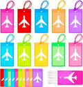 Sumind 20 Pcs Plastic Luggage Tags Assorted Name Identification Labels Flexible Suitcase Tags for Travel Baggage, 10 Colors (