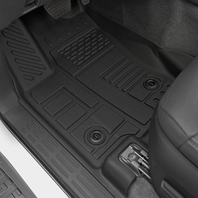 Floor Mats for Toyota Land Cruiser Prado 2024-2026, All Weather Floor Mats Trunk Cargo Liner with Backrest Protectors and Door Sill Guards Accessories, Full Coverage Set (Fit 5 Seats)