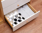 Honeycomb Drawer Divider Suitable for bedroom underwear Socks Cosmetic storage locker sorting 8-piece drawer organizer(White)