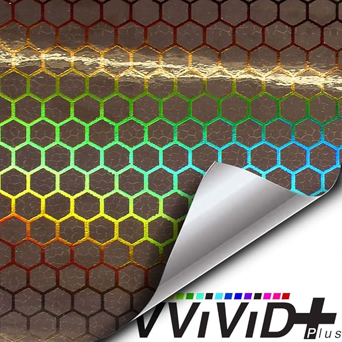 VViViD Micro Bio HEX+ Air-Tint Headlight Taillight Tint Vinyl Roll (12" x 60", Smoke)