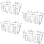 G.CORE 4 Pack Pegboard Baskets, Metal Shelves Hooks to 1/8" 1/4" Peg Boards, Peg Board Baskets Bins Set - Organize Tools Work