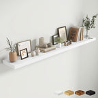 Fun Memories 72 Inch Fireplace Mantel Shelf, 10 Inch Deep Shelves for Display & Wall Storage, Rustic Wood Wall Shelf, Extra L