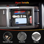 for Hyundai Palisade Center Console Organizer Tray for 2023-2025 Palisade SE/SEL/XRT/Limited/Calligraphy Armrest Box Secondary Storage Glove Box Insert Accessories (23-25 Palisade Black Trim)