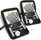 BETOOLL Tire Repair Kit, Sets of 2-24pcs Professional Heavy Duty Universal Emergency Flat Tire Repair Kit, for car Motorcycle