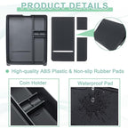 PIMCAR Center Console Organizer for 2023-2025 2026 Honda Pilot, 2024 2025 2026 Honda Passport/Ridgeline Upgrade Design Tray Accessories Interior Armrest Box Divider ABS Plastic Material-Black Trim