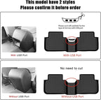 AUXKO All Weather Floor Mats for Honda Civic 2026 2025-2022 Sedan Hatchback Si(Include Sport|2nd Row with&w/o USB Port|Not for Hybrid) Acura Integra 2023-2026 Liners All Season Odorless Anti-Slip