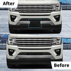 Front Bumper License Plate Frame Bracket Compatible with Ford Expedition 2018 2019 2020 2021 2022 2023 2024, Black License Fr