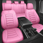 CAR PASS 3D Foam PU Leather Car Seat Covers, Universal Seat Covers Full Sets for Trucks SUV Sedan Automotive Seat Covers Armr