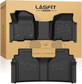 LASFIT Floor Mats 2019-2026 for Chevy Silverado/GMC Sierra 1500, 2020-2026 2500HD 3500HD, Crew Cab Only/Bench Seat (Only Fit with Rear Under-Seat Storage, But Not Fit 2nd Row Plastic Storage)