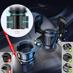 Multifunctional 2 in 1 Cup Holder Expander for car，DualCup Holder Extender with Adjustable Base,Fits Yeti, Hydro Flask, Nalgene, Large 10/40 oz. Bottles & Big Drinks,Travel Cup