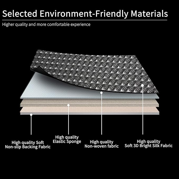 Auto Newer 2 PCS Breathable Universal Four Seasons Car Seat Covers，Luxury Car Seat Cushion，Protectors for Front Seat Bottoms,