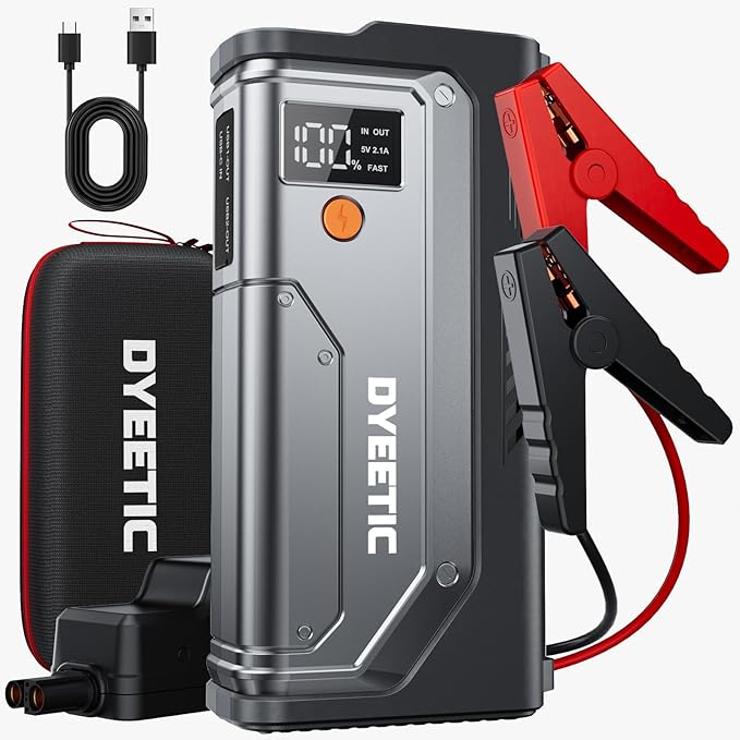 7000A Jump Starter, 12V Car Battery Booster Pack(All Gas/12.0L Diesel), Car Starter Smart Jumper Cables, Battery Jumper