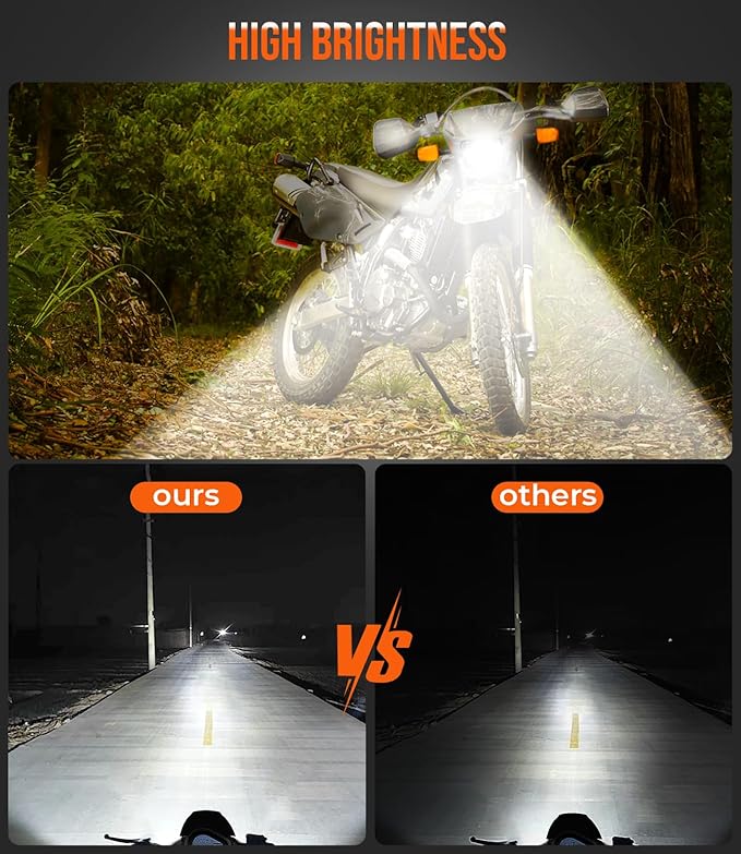 4x6 LED Headlight Kit for Suzuki DR-650 | for Suzuki DRZ400 with Mounting Bracket Hardware Headlight High Brightness Three Mo