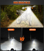 4x6 LED Headlight Kit for Suzuki DR-650 | for Suzuki DRZ400 with Mounting Bracket Hardware Headlight High Brightness Three Mo