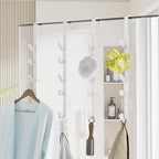Over The Door Hooks, Metal Door Hooks for Hanging, Over The Door Purse Organizer for Coat Hanger, Back of Shower Door for Han