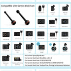 for Garmin Dash Cam Mount,Compatible with Garmin Mini/Mini 2/Mini 3/45/46/47/55/56/57/65W/66W/67W/Tandem/ X110/X210/X310 etc Dash Cam,Aluminum Rearview Mirror Bracket Kit (8.55mm/11mm Ball Heads)