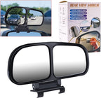 Car Blind Spot Rearview Mirror, Retrofit Mirror Wide Angle Reversing Auxiliary Mirror, Glass HD Wide View Field Double-Side Mirror 360°Adjustable, Right