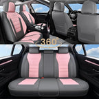 Coverado Car Seat Covers Front, Seat Covers for Cars, Waterproof 2-Pack Car Seat Cushions, Leather Carseat Seat Protectors, U