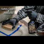 Gliptone Leather Cleaner Spray with Glycerine, pH Balanced, Safely Cleans and Restores, 17 fl oz