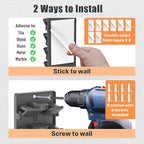 Hat Organizer for Baseball Caps 2 Packs with Built-in Spring Clips - Wall Mount Closet Hat Rack Holder,Storage for Door/Close