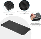 HARFINGTON 4pcs Car Dashboard Anti-Slip Mat 10.6" x 6" Universal Sticky Dash Pad Grid Pattern Washable Reusable Car Non-Slip 