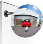 11.65" Wide-Angle HD Convex Mirror - Acrylic Safety Security Traffic Corner Mirror, Frameless Round Wall Mounted Observation Mirror for Garage, Driveway, Warehouse, Office, Store - Wall-Mount