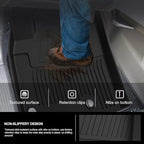 KIWI MASTER Floor Mats for 2021-2026 Nissan Rogue (Not Sport), OEM Replacement T99E4-6RR0B, Custom Fit All Weather Car Mats, Heavy Duty TPE Floor Liners, Front & Rear 2 Row, Black