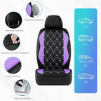 Road Comforts Seat Covers, Premium Leather Car Seat Covers Front Seat for Women Girls,Airbag Compatible, Automotive Seat Cove