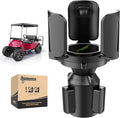 10L0L Golf Cart Propane Heater Holder for EZGO, Club Car and Yamaha, Adjustable Cup Holder Expander with Expandable Base, Fit