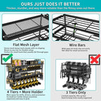 Power Tool Organizer Wall Mount Loads 400lbs, 4 Layers Heavy Duty Tool Organizers and Storage, Cordless Tool Rack with 8 Dril