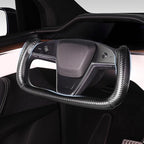 Steering Wheel Cover for Tesla Yoke Steering Wheel, Car Steering Wheel Cover for Tesla Model S 2021-Present/Model X 2021-Present Steering Wheel Accessories Black