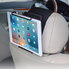 Universal Car Headrest Mount Holder with Angle-Adjustable Clamp - for Use with iPads, Galaxy Tablets and More