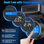 Dash Cam Front 4K Dash Camera for Cars Built-in WiFi/APP Control Dashcams for Cars, 1.2" IPS Touch Screen Dash Cam with Free 32GB Card,170°Wide Angle, G-Sensor, Night Vision, 24H Parking Mode Dashcam