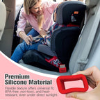 Morlike Silicone Belt Buckle Seatbelt Holder (RED)