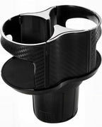 Double Cup Holder for Car, 2 in 1 Extra Cup Insert with Expandable Base, Multifunctional Extender Expander Adapter with Elast