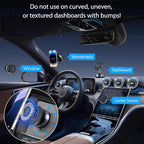 Vacuum Magnetic Car Phone Holder for Magsafe, Hands-Free 360° Adjustable Suction Cup Phone Mount for Car/Gym/Mirror/Smooth Surface, Compatible with iPhone & Android (Silver Black)