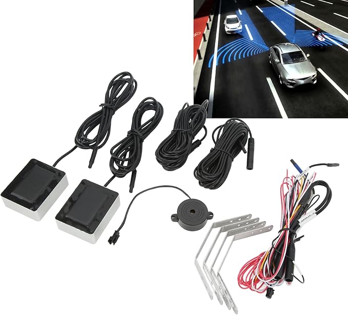 Blind Spot Detection Sensor, 24GHz BSD radar blind spot monitor and lane change warning sensor IP67 car rear bumper radar kit