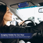 Sunglass Holder for Car Visor, Car Sunglasses Holder Eyeglasses Holder for Visor Accessories