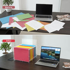 UMAIL File Box,Hanging File Organizer,Portable Storage Bins with Lids,Letter-size File Holder File Cabinet for Office/Home/De