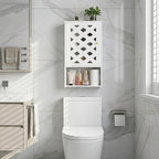 Wall Bathroom Cabinet Over The Toilet, Small White Medicine Cabinet with Shelves, Space-Saving Storage Organizer for Bathroom