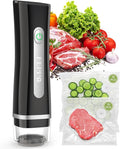 FEPPO Vacuum Sealer for Food with Visible Water Tank, Handheld Saver Compact Vacuum Sealer Machine with 30 Reusable Bags for 
