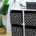 11 Inch Cube Storage Bins , Fabric Cube Organizer Bins with Handle, Foldable Cube Bins for Cloth or Accessary Storage, 11x11x