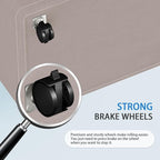 HomeHacks Laundry Basket with Wheels, Rolling Laundry Hamper, Collapsible & Waterproof Clothes Hamper, Narrow Corner Bins wit